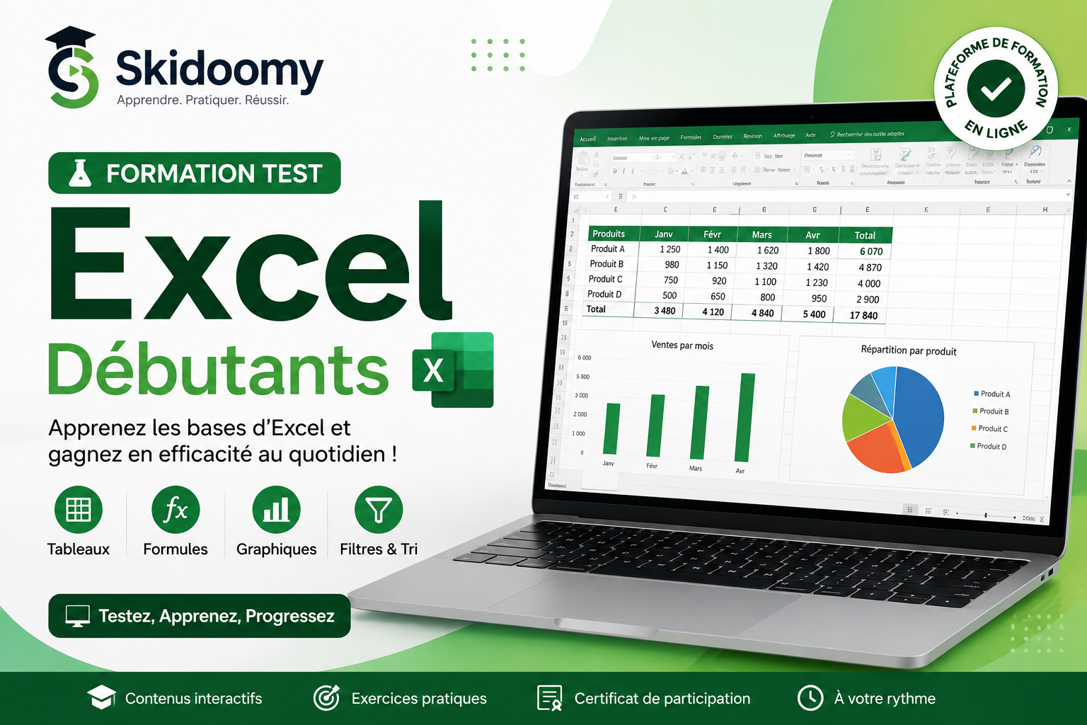 Formation  – Excel pour Débutants